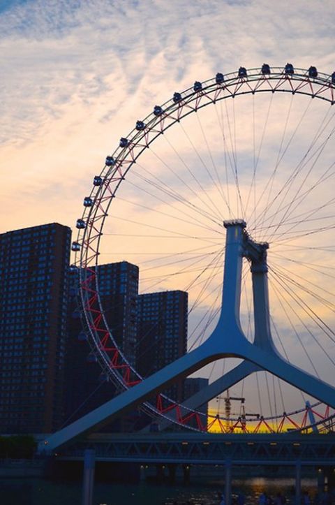 Ferris wheel in Tianjin (the Tianjin Eye)